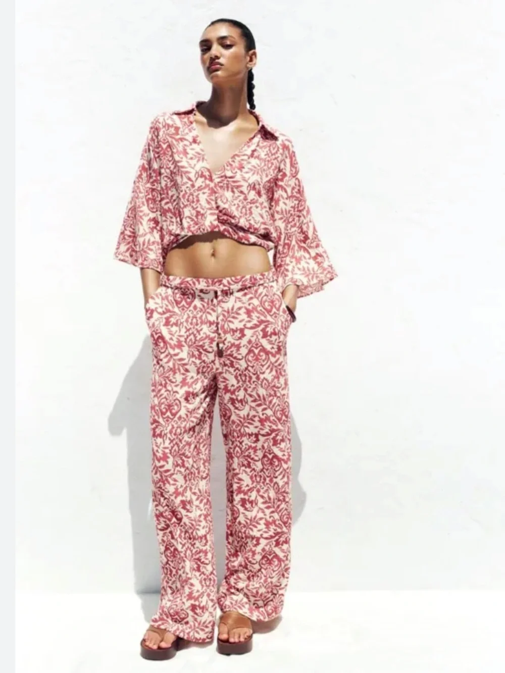 ZARA SET NWT Printed Two Piece Set – NWT – Size XS 3408/587